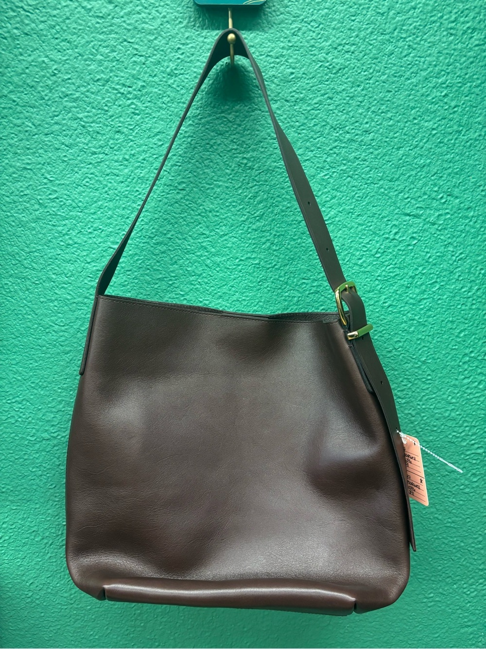 Classic Brown Leather Shoulder Bag
